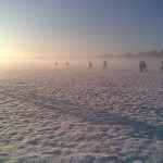 München - Campeon cubierto de nieve