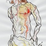 Dibujo - Study 5 after Caravaggio's Flagellation