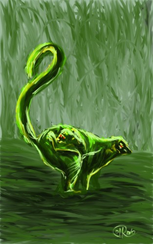 Dibujo - Lémur verde